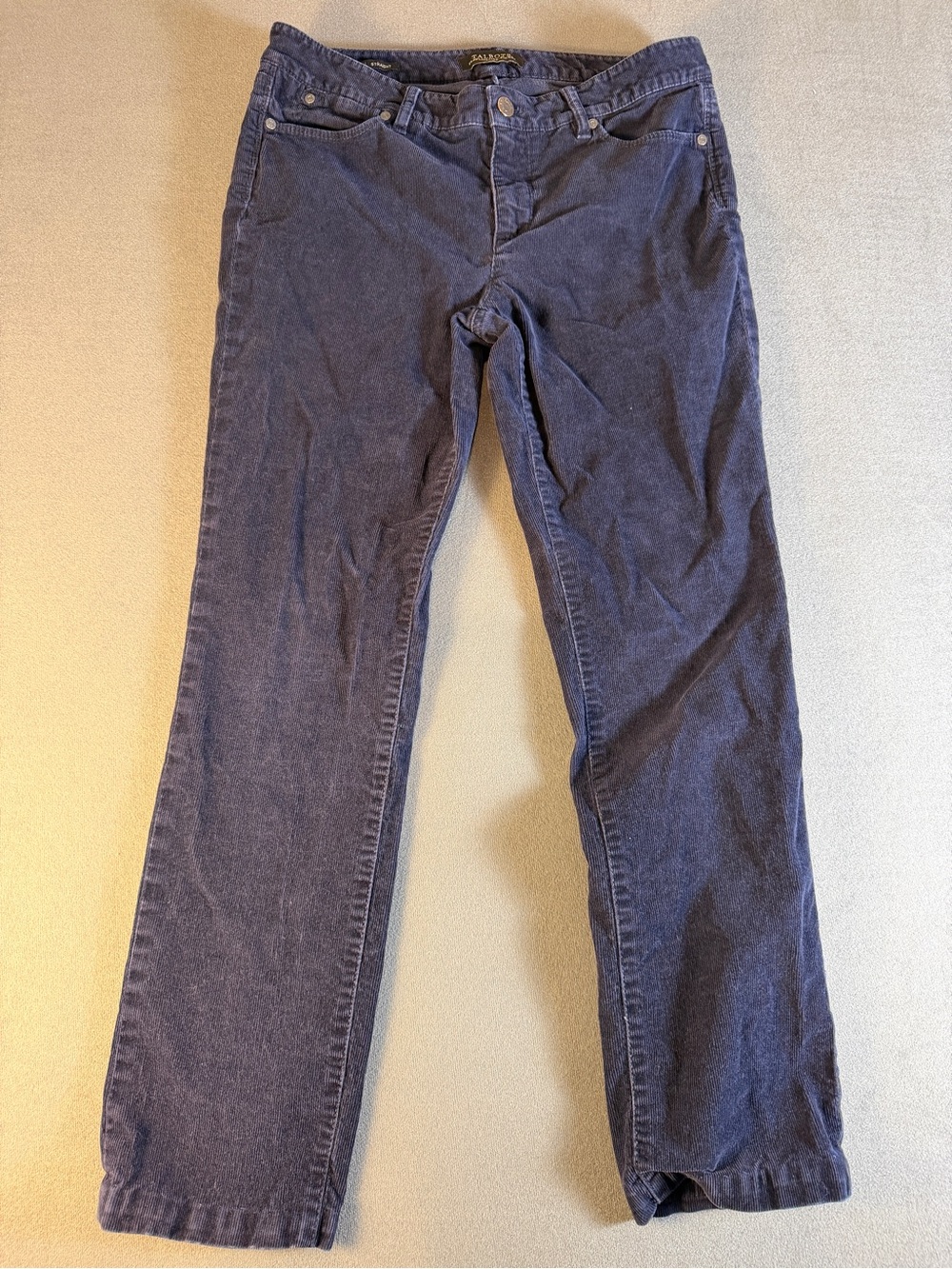 Talbots WoMen's Navy Corduroy Straight Jeans